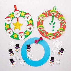 Baker Ross Kits Guirnaldas Navideñas (Pack de 3) - Artes y Manualidades Festivas, AT338
