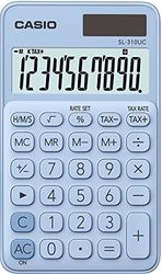 Casio SL-310UC-LB Calcolatrice Tascabile, Azzurro Pastello