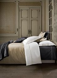De Witte Lietaer Bumblebee Conjunto percal Luxe capa de edredão fronhas de almofada, algodão, cor branca/visão topo, 260 x 240 cm