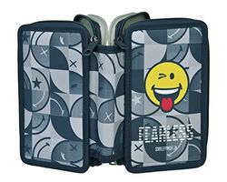 Undercover-SMIL0421 Smiley Tripldecker, Colore Blu, Giallo, SMIL0421