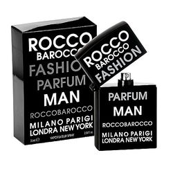 Roccobarocco - Man Fashion Eau De Parfum Uomo - Profumo Uomo Dalla Fragranza Agrumata, Speziata, Legnosa e dall’originale dolcezza. Flacone Da 75 Ml