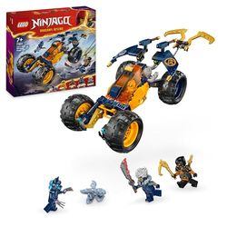 LEGO NINJAGO Arins ninjaterreinbuggy Voertuig Speelgoed met Draken Figuur en 4 Minifiguren, Rollenspellen Bouwpakket voor Kinderen, Cadeau voor Jongens en Meisjes van 7 jaar en ouder 71811
