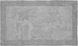Grund Luxor Tapis de Bain, Coton Organique, Gris Caillou, 80x150 cm