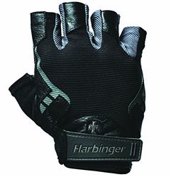 Harbinger Pro Handschoenen, Lichtgewicht en flexibele handschoenen met verbeterde ademend vermogen voor matige liftondersteuning, Extra Large, Unisex, Zwart