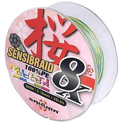 Sakura Sensibraid 4 X lok voor volwassenen, unisex, meerkleurig, 0,30 mm