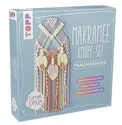 Frech Makramee Knüpf-Set: Traumfänger: Anleitung und Material für einen Makramee-Traumfänger in angesagten Cotton-Candy-Farbtönen