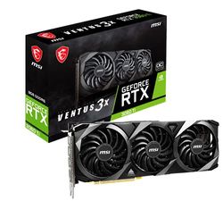 MSI GeForce RTX 3060 Ti VENTUS 3X 8G OC LHR grafische kaart '8GB GDDR6, 1695MHz, 3x DisplayPort, HDMI, 3x Ventus Fans'