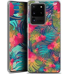 Caseink fodral för Samsung Galaxy S20 Ultra (6.9) gel HD [tryckt i Frankrike - Galaxy S20 Ultra fodral - mjukt - stötskyddad] tropiska färger