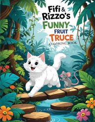 Fifi and Rizzo's Jungle Chase: A Cute Cat and Rat Coloring Book for Kids: Fun & Easy Animal Adventure with Big Simple Pictures for Toddlers, ... Ages 3-8 | Perfect Screen-Free Activity Gift
