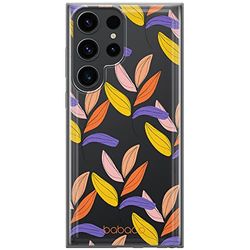 ERT GROUP mobiltelefonfodral för Samsung S23 ULTRA originalt och officiellt licensierat Babaco mönster Plants 007 optimalt anpassad till formen på mobiltelefonen, gedeeltelijk transparant