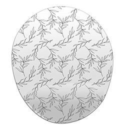 Bonamaison, Ergonomische muismat met polssteun, digitale bedrukte muismat anti-speekselproblemen, antislip onderkant, voor kantoor en thuis, afmetingen: 20x23 cm
