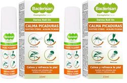 BACTERISAN Dermo Roll On, apaise les piqûres d'insectes, soulage les démangeaisons et apaise la peau, effet rafraîchissant, convient aux enfants et aux adultes 15 Ml, Clair (Lot de 2)