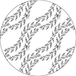 Bonateks, Ronde digitaal bedrukte muismat, antislip onderkant, voor kantoor en thuis, diameter: 22 cm