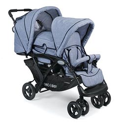 CHIC 4 BABY 274 55 - Carrinho para irmãos Duo, cor azul claro e azul