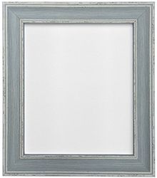 FRAMES BY POST Scandi Verontruste Blauwe Fotolijst met Witte Steunplank 6 x 4 inch