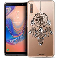 Caseink fodral för Samsung Galaxy A7 (2018) A750 (6) fodral [kristallgel HD mönster kollektion dröm design"Attrape Rêves NB - mjuk - ultratunn - tryckt i Frankrike]