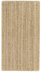 HAMID - Tapis de Jute Granada 100% Fibre de Jute Naturelle - Moquette Douce et Résistance Moyenne - Tissé à la Main - Salon, Chambre, Tapis de Couloir - Nature (110x60cm)