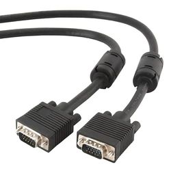 Glowster Câble de commutation VGA de 3 m, noir, permet de connecter plusieurs appareils à un même écran, idéal pour les présentations et les configurations de bureau.