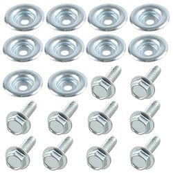 GSTP 20 Piece Set UTV Skid Plate Washer and Bolt Kit Compatible with Polaris RZR 570 800 900 XP 1000 Turbo Ranger General RS1 7556065 7518529 (10 Washers and 10 Bolts)