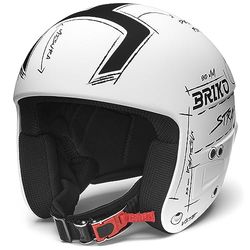 Briko Vulcano FIS 6.8 GRAPHIK, Helmet Unisex Adulto, Bianco, M
