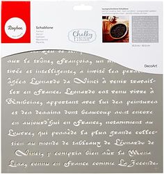 Rayher Palmilha de caligrafia francesa, 30,5 x 30,5 cm, poliéster, artesanato e decoração, 38908000