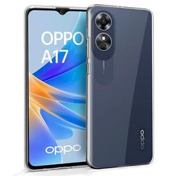Cool Silicone Case for Oppo A17 (Transparent)