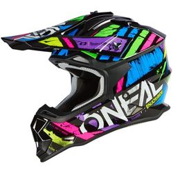 O'NEAL Motocross Helmet MX Enduro ABS Shell Ventilation Holes for Optimal Cooling 2SRS Helmet Glitch V.23 Adult Multi Size XXL (63/64 cm)