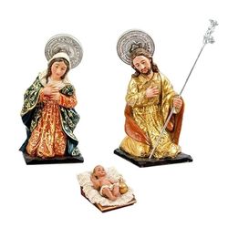 DRW Tajemnica Narodziny 3-częściowy styl zy almudena z żywicy ręcznie malowane 15 cm wysoki