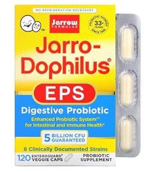 Jarrow Formulas Jarro-Dophilus EPS, 5 Billones, 120 Vcaps, Probiótico Potente, Salud Digestiva e Intestinal
