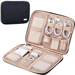 NISHEL Simple Electronics Storage Bag, Black