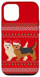 Carcasa para iPhone 14 Navidad de Norwich Terrier