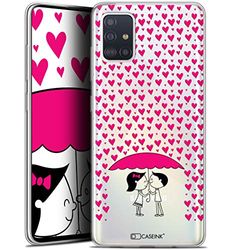 Caseink fodral för Samsung Galaxy A51 (A515) (6.5) [gel HD-mönster tryckt i Frankrike kärlek alla hjärtans dag kollektion kärlek alla hjärtans dag design regn - mjuk - ultratunn]