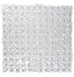 WENKO Tapis de Douche Paradise Transparent - antidérapant, ventouses, Polychlorure de Vinyle, 54 x 54 cm, Transparent