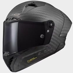 LS2 FIM Carbon 9k Motorcycle Helmet - FF805 THUNDER C GP PRO - MATT BLACK - (XS) 53-54cm)