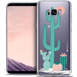 Caseink - Fodral för Samsung Galaxy S8 (G950) [Crystal Gel HD Collection Petits Grains® Design A l'ombre des Cactus - mjuk - ultratunn - tryckt i Frankrike]