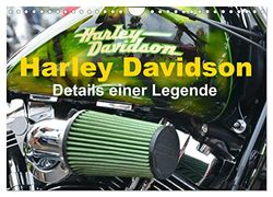 Harley Davidson - Details einer Legende (Wandkalender 2024 DIN A4 quer), CALVENDO Monatskalender: Harleydetails für Fans