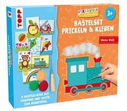 Verbasteln für die Allerkleinsten: Bastelset Prickeln & Kleben. Meine Welt: Anleitung und Material für 8 Bastelkarten inkl. Prickelnadel und Unterlage