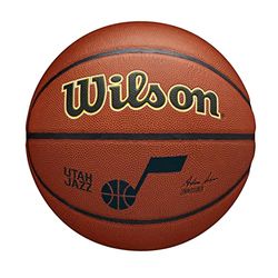 Wilson NBA Team Alliance Utah Jazz Ball WZ4011902XB, Womens,Mens basketballs, brown, 7 EU