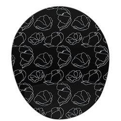 Bonamaison, Tapis de Souris Ergonomique avec Repose-Poignet - Impression numérique - pour Le Bureau et la Maison - 20 x 23 cm