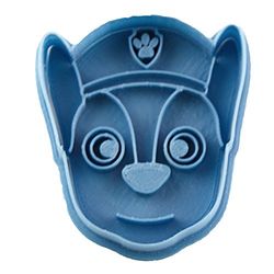 Cuticuter Chase Visage Coupe-Biscuits, Bleu