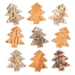 Baker Ross Bark Christmas Trees Perfect for Christmas Card Craft (Pack of 30)