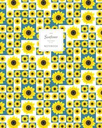 Sunflower Notebook - Ruled Pages - 8x10 Cuaderno - Large (Blue)