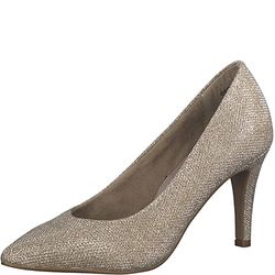 Tamaris Femme Pumps 1-1-22484-39 Taille 36, Couleur Lt Gold Glam Chaussures à Talon, 41 EU