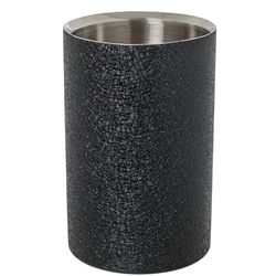 ENFRIADOR BOTELLA ACERO INOX.,CUBIERTA NEGRA_°12X19CM