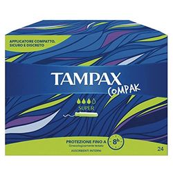 Tampax Compak Super X24 - Cones com aplicador