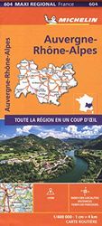 AUVERGNE-RHONE-ALPES, France - Michelin Maxi Regional Map 604: Map (France Maxi Regional)