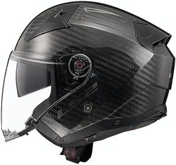 LS2, Infinity II Jet Motorcycle Helmet Gloss Carbon, XXXL