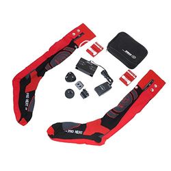 Sidas Pro S Heat Set calzini da sci riscaldati, unisex, adulto, rosso, taglia: M (taglia produttore: M)