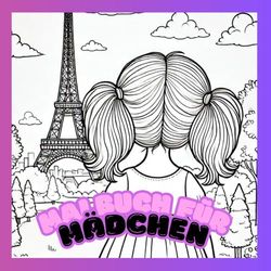 Malbuch für Mädchen: Ausmalbuch mit 40 schönen Bildern für coole, kreative Mädchen ab 8 Jahren
