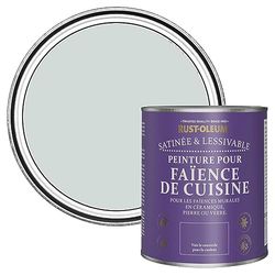 Rust-Oleum Peinture Grise Résistante à l'eau pour Faïence de Cuisine, Finition Satinée - Pigeon 750ml